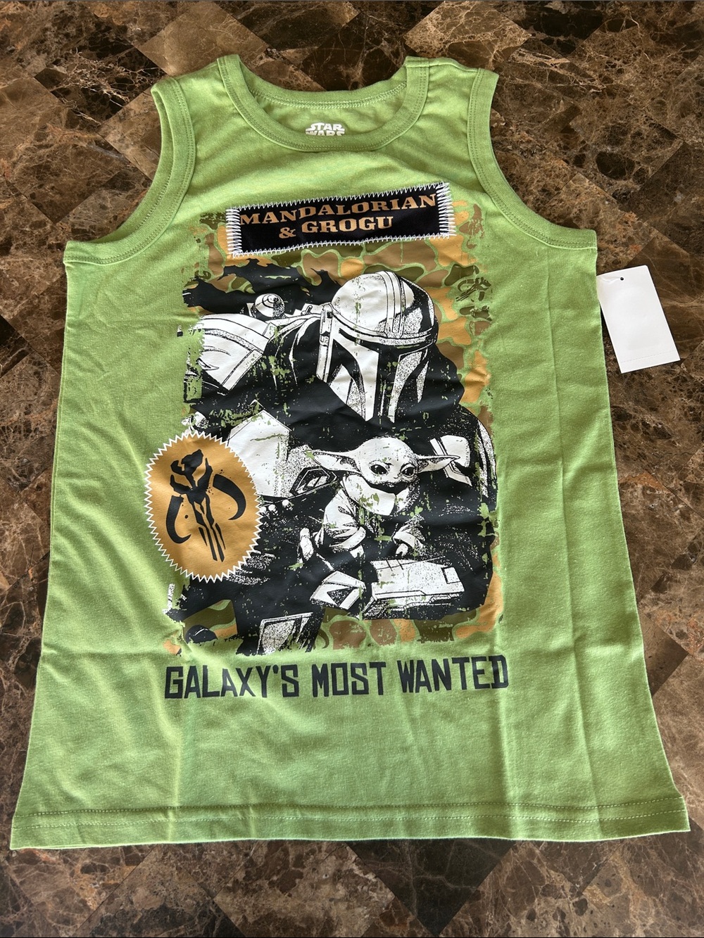 NWT 🆕 Star Wars Green Mandalorian & Grogu Tank Top